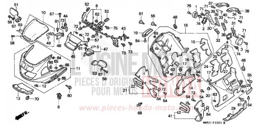 COWL (CBR1000FK) CBR1000FK de 1989